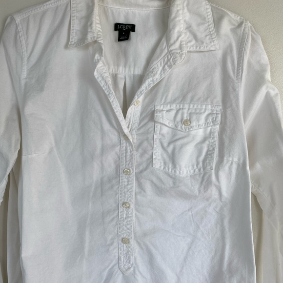 JCrew White Button Down Size Small Women’s - Picture 5 of 8